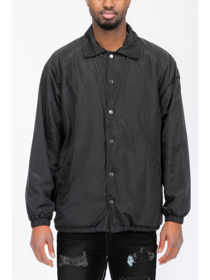 CC Wholesale Clothing - Wholesale Windbreaker - Men's - Men's Casual Windbreaker Coaches Jacket