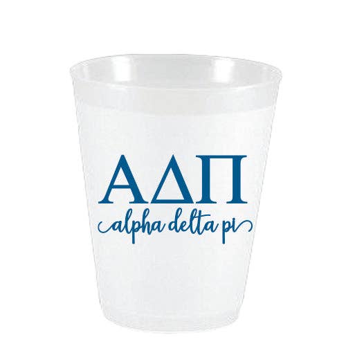 Alpha Delta Pi - AΔΠ - Frost Flex Cups for wholesale by Sassy Cups