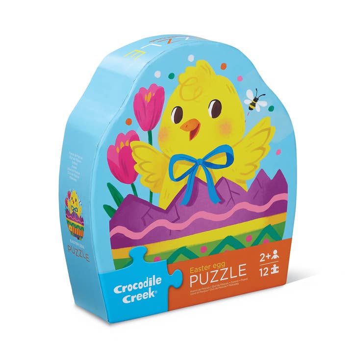 12-Piece Shaped Box Puzzle - Easter Egg for wholesale by Crocodile Creek Inc.