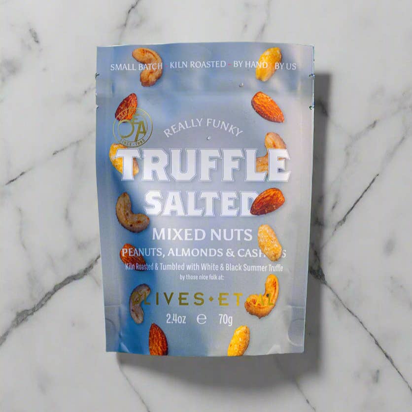 Olives Et Al – wholesale Nuts – Truffle Salted Mixed Kiln Roasted Nuts in Pouch1