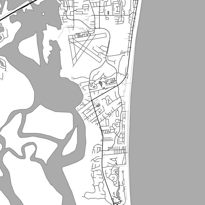 JACE.design - Wholesale Art Print - Amelia Island FL Map Print Classic2