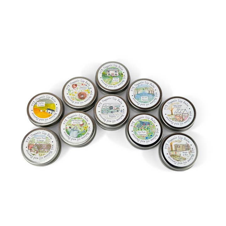 Lip Balm - Spring/Summer Illustrated x 6 for wholesale by Heaven Scent Incense Ltd