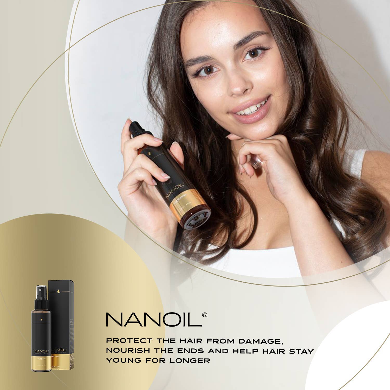 Everett Cosmetics - Wholesale Hair Conditioner - Nanoil Argan Hair Conditioner: Bi-Phase Hair Conditioner1