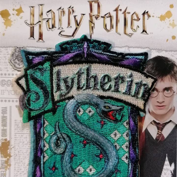 Catch the Patch - Wholesale Patch - Harry Potter Slytherin Coat of Arms Iron-On Patch