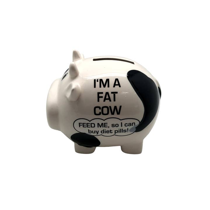 The Diabolical Gift People - Novelty Gifts, Mother's Day - Wholesale Money/Piggy Bank - Piggy Bank- Im a Fat Cow