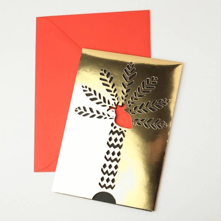 Valentine's Day Card Heart of Palm for wholesale by Claire Colin