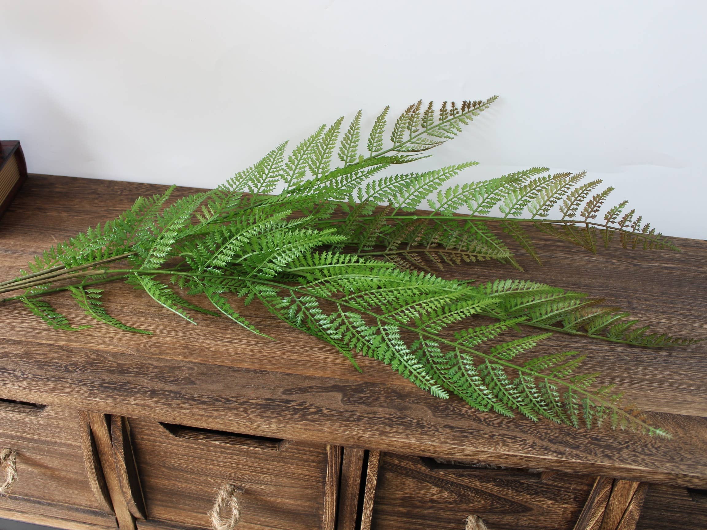 ACNITE(We cover U.S. import duties) - Wholesale Artificial plant - Artificial Fern leaves for vase filler large green branches7