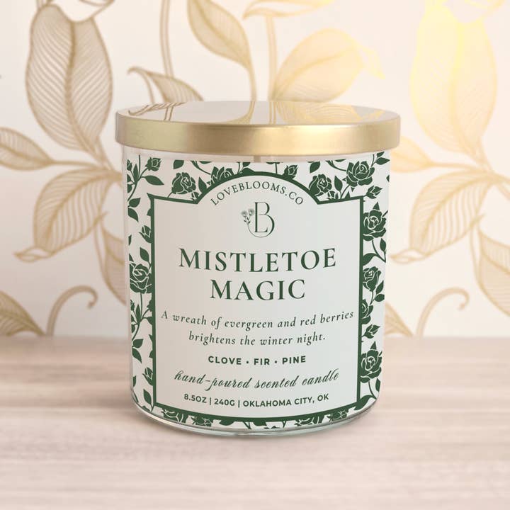 Mistletoe Magic | Seasonal Scented Candle for wholesale by Love Blooms