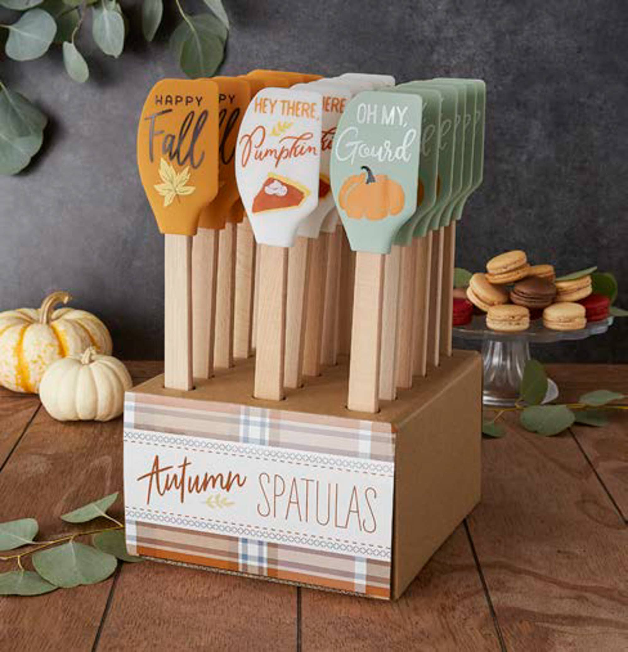 Design Imports - Wholesale Spatula/Turner - Autumn Baking Assorted Silicone Spatula 18 Pk Pdq1