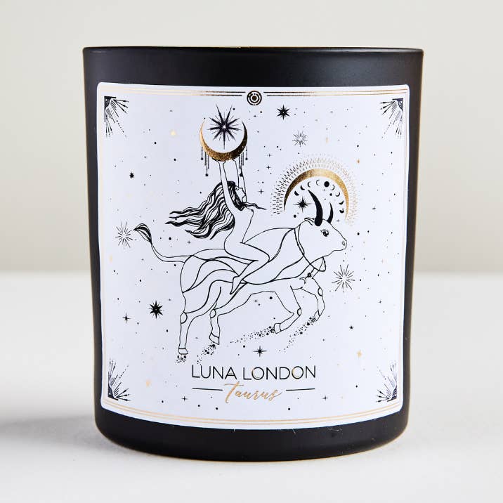 Stier | Dierenriem | Sterrenbeeld | Horoscoop Geurkaars voor wholesale door Luna London