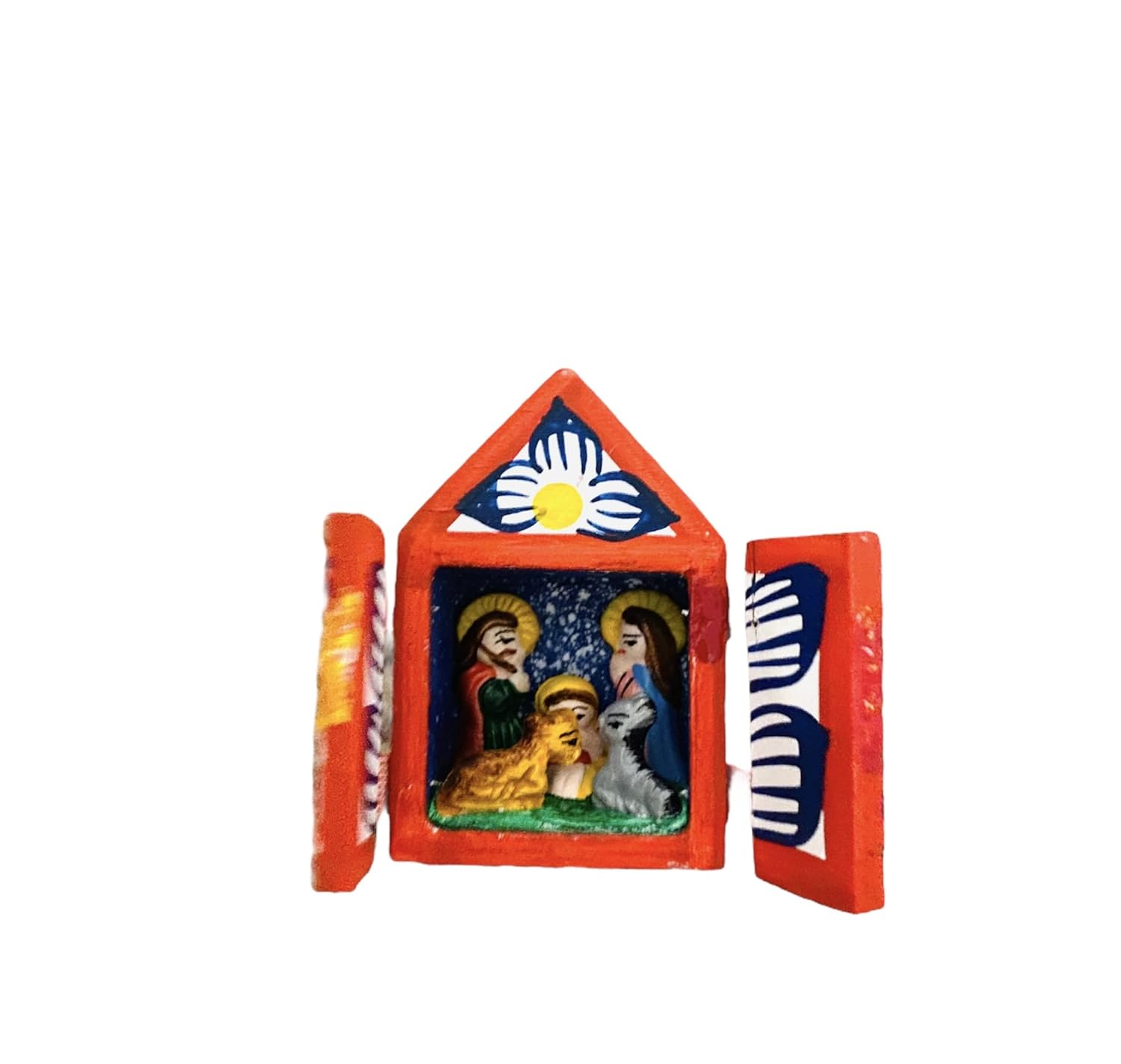 Zoe Artcrafts Corp. - Wholesale Christmas Decoration - Small Retablos, Wooden box altarpiece, Nativity Scene, Peru5