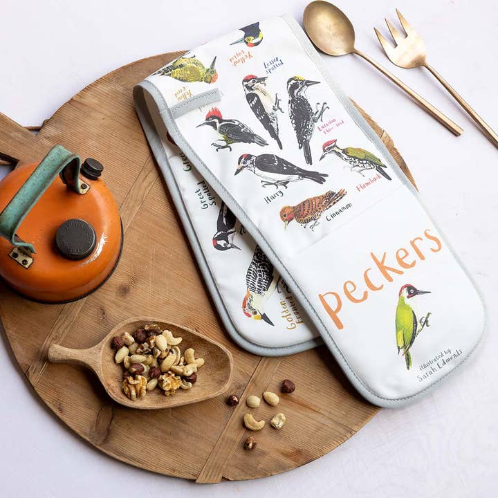Peckers Ofenhandschuh für den Großhandel von Sarah Edmonds Illustration