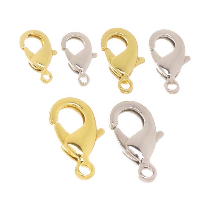 Gouden en zilveren karabijnsluitingen voor het maken van sieraden voor wholesale door Jewel Pledge