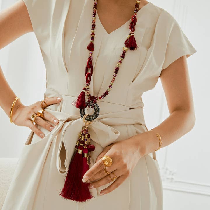 Lovelika - Wholesale Y-Neck/Lariat Necklace - Long resin necklace - Claire11