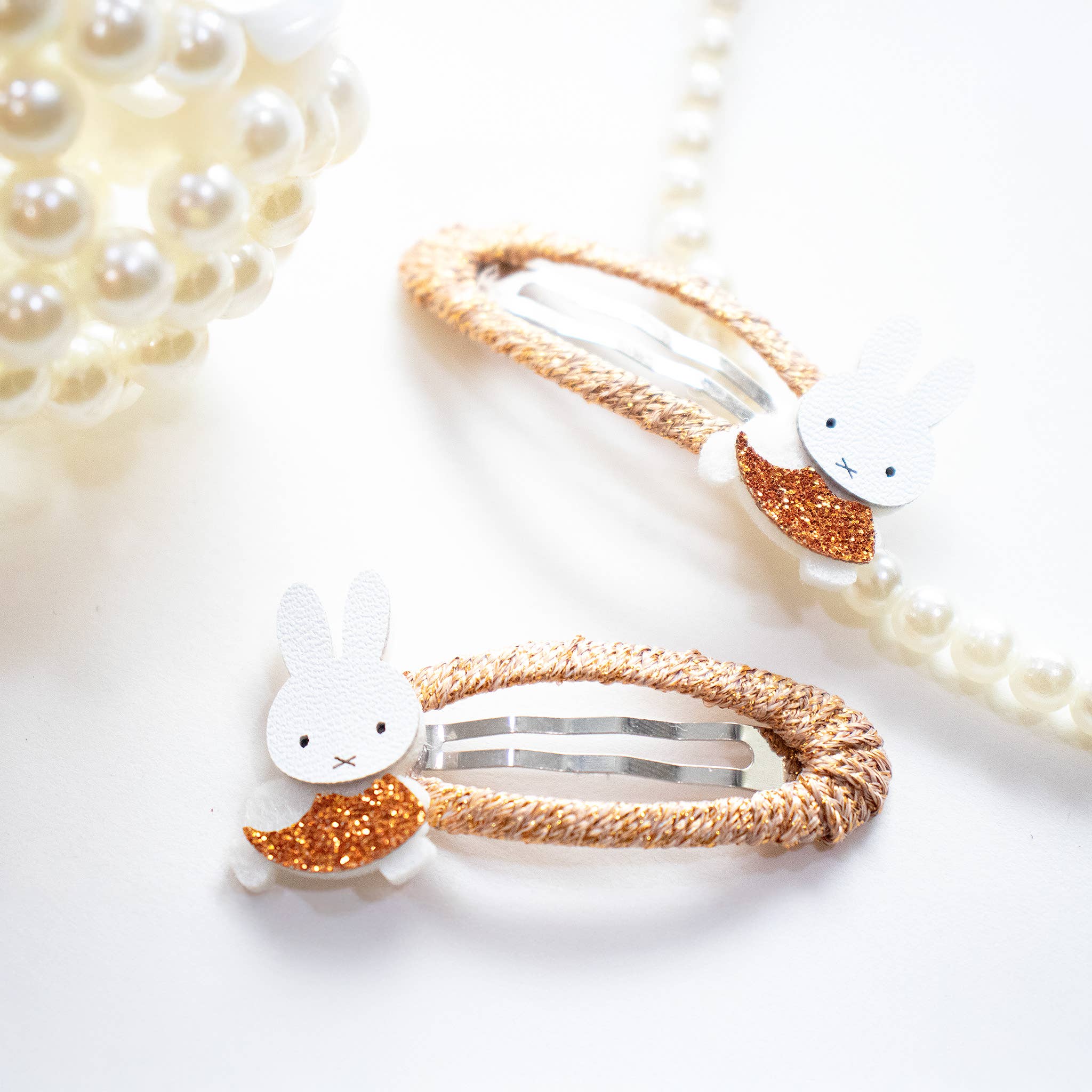 Yuko B - Wholesale Hair Clip - Kids - Miffy Bronze Barrettes Duo - Miffy x Yuko B Collection.4
