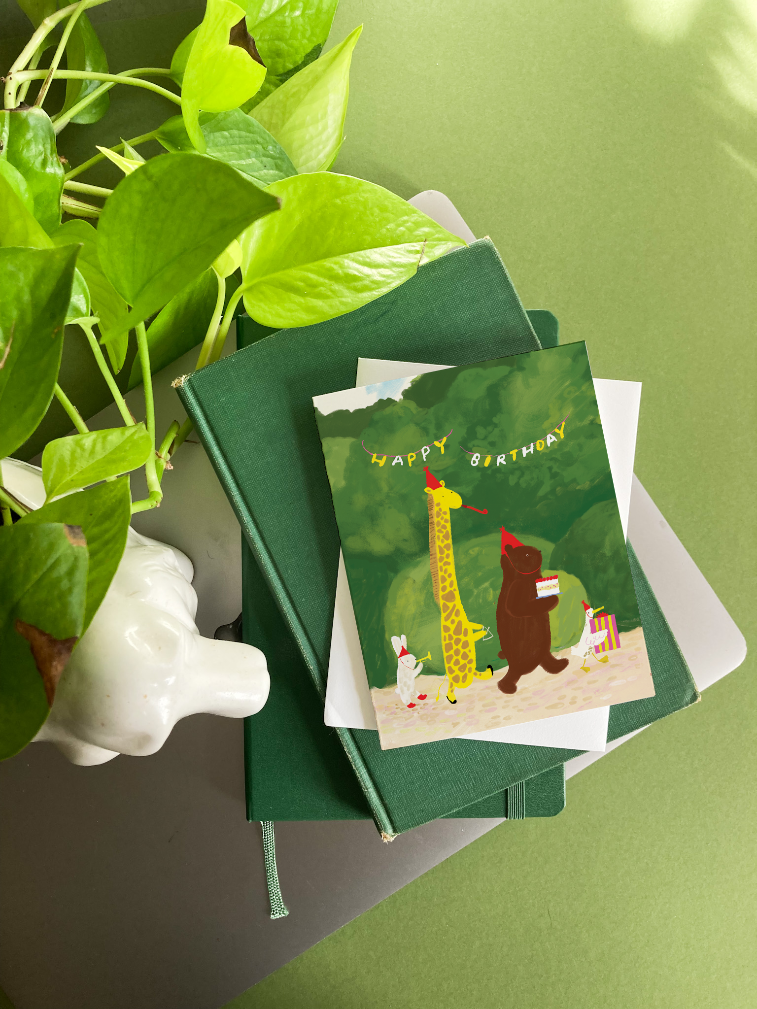 Karen Schipper - Wholesale Birthday Card - Birthday Parade - Woodland Animal Birthday Card	1