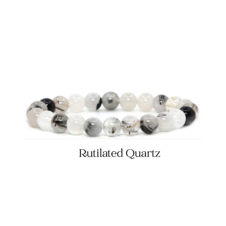 Black Tourmaline Rutilated Quartz Bracelet for wholesale by Alchemy of the Soul
