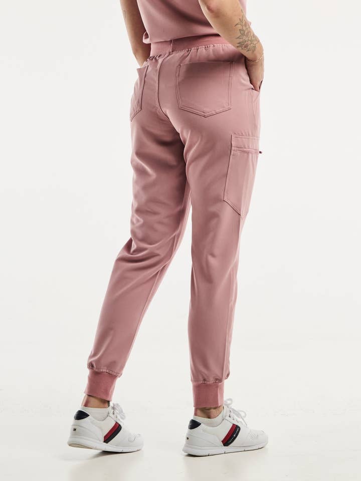 Paris - Pantalon Médical Stretch - Femme - Rose for wholesale by AELIN
