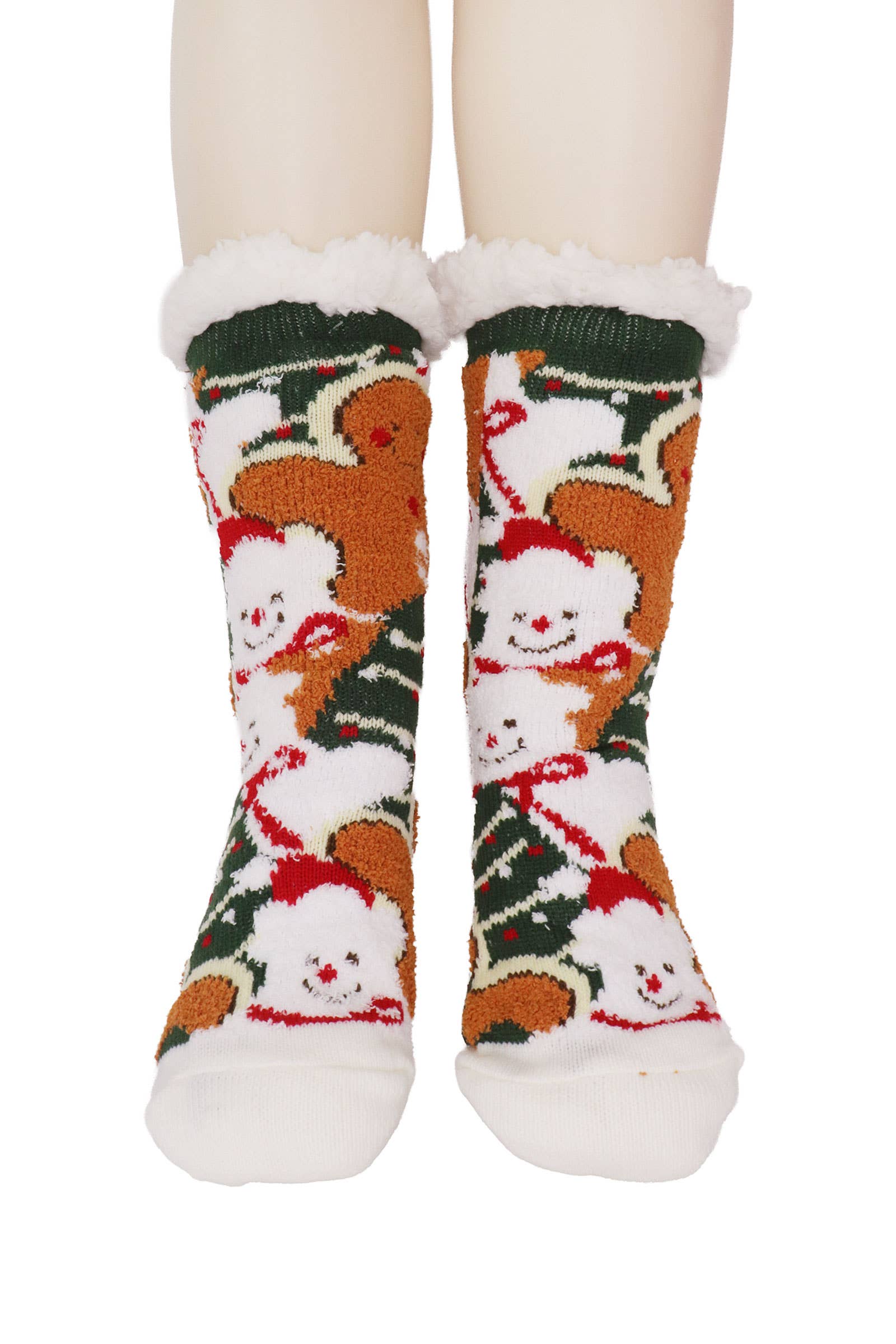 ASSORTEREDE Juletykke fleece skridsikre loungesokker for engroshandel på Faire1
