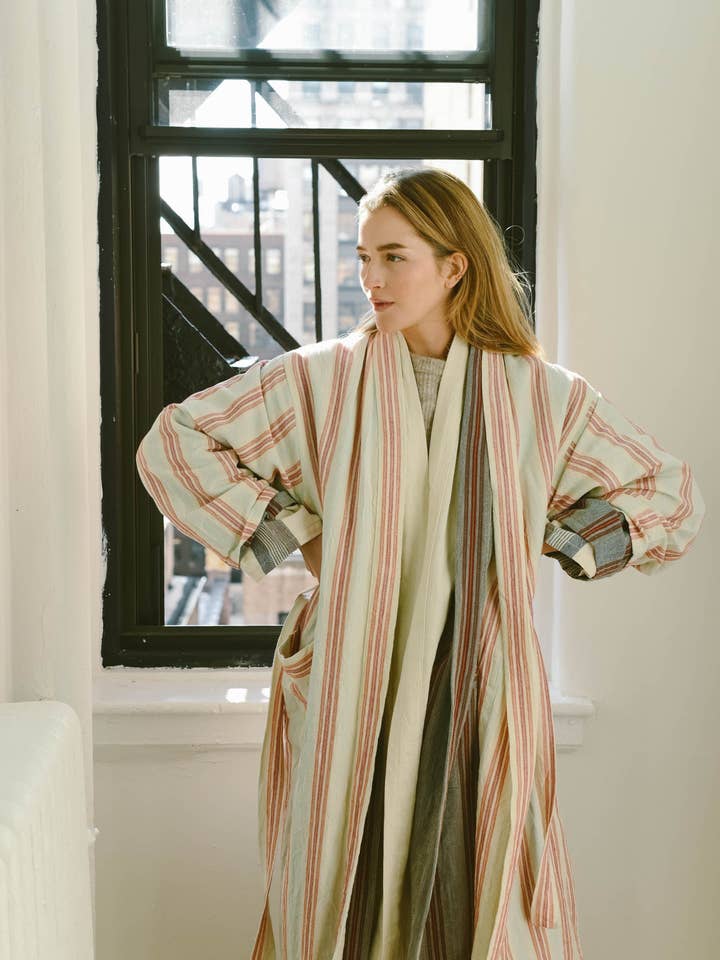 Peignoir long Peach Hudson pour la vente par HOME & LOFT