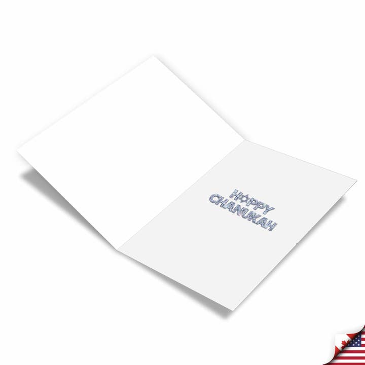 NobleWorks - Wholesale Hanukkah Card - Boxed Hanukkah Cards - Menorah Bling