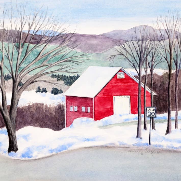STAMPA WHITINGHAM, VERMONT per la vendita all'ingrosso da parte di Shanley Triggs Art