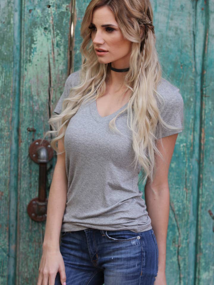 ANGIE - Wholesale T-Shirt - Women's - X2731-HTHR7