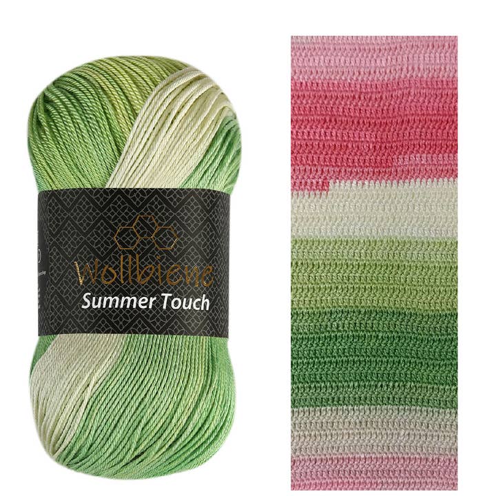 Wollbiene – Engroshandel Garn – Woolbee Summer Touch batik med farvegradient i uldgarn17