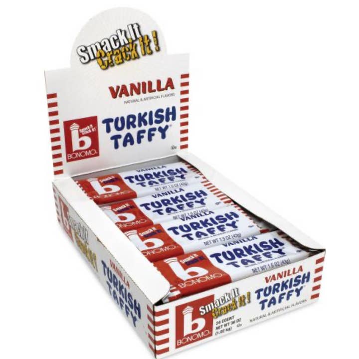 O'Shea's Candies Sweet Shop - Wholesale Taffy - Nostalgic 1923 Original “Vanilla” Turkish Taffy 24CT Box