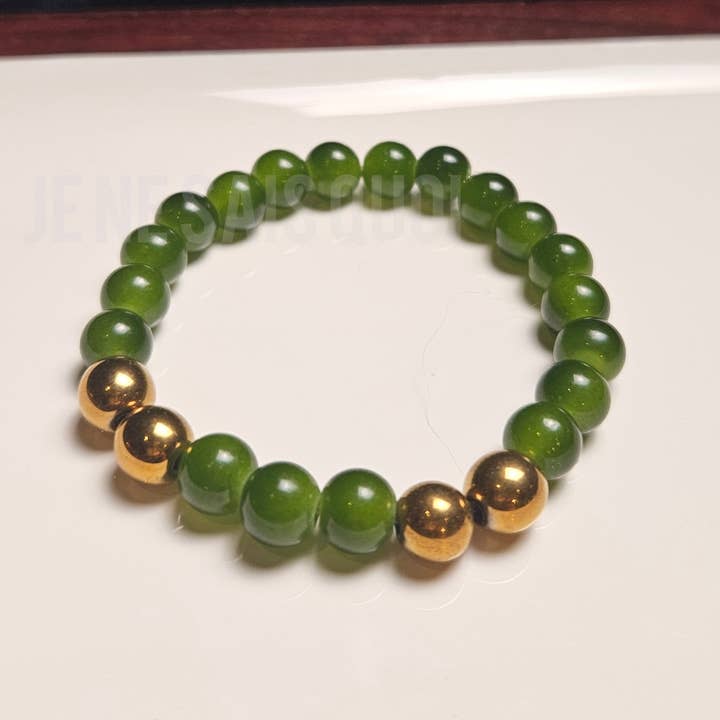 Je Ne Sais Quoi - Wholesale Beaded Bracelet - Luminous Grace- Limited Edition- Leaf II1