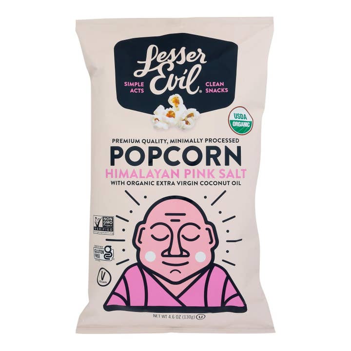 Lesser Evil - Popcorn Himlyn Pink Salt - Case Of 12-4.6 Oz for wholesale by Ware Spark