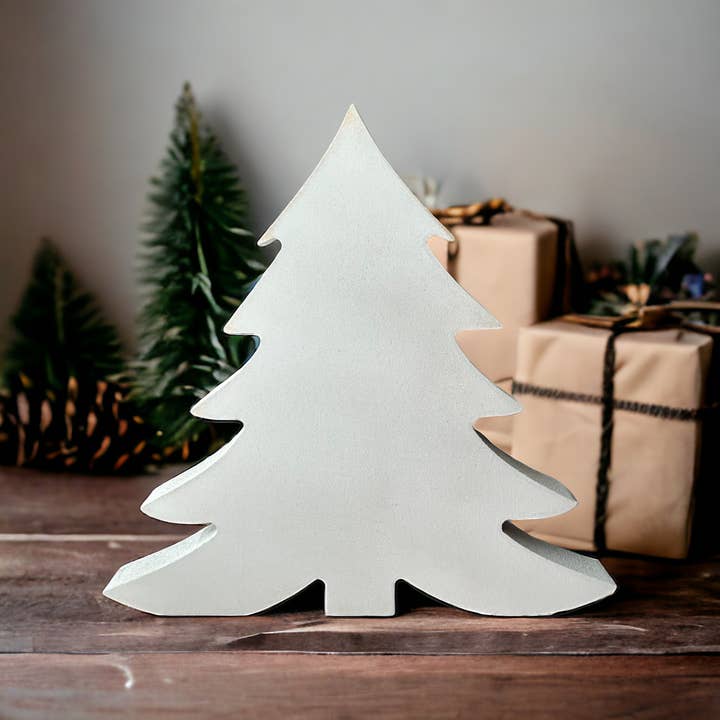 Inkwood Crafters - Wholesale Christmas Decoration - Primitive/Rustic Wood Christmas/Winter Tree - Fluffy6