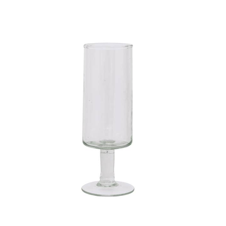 Champagne glass Hammered transparent for wholesale by Urban Nature Culture