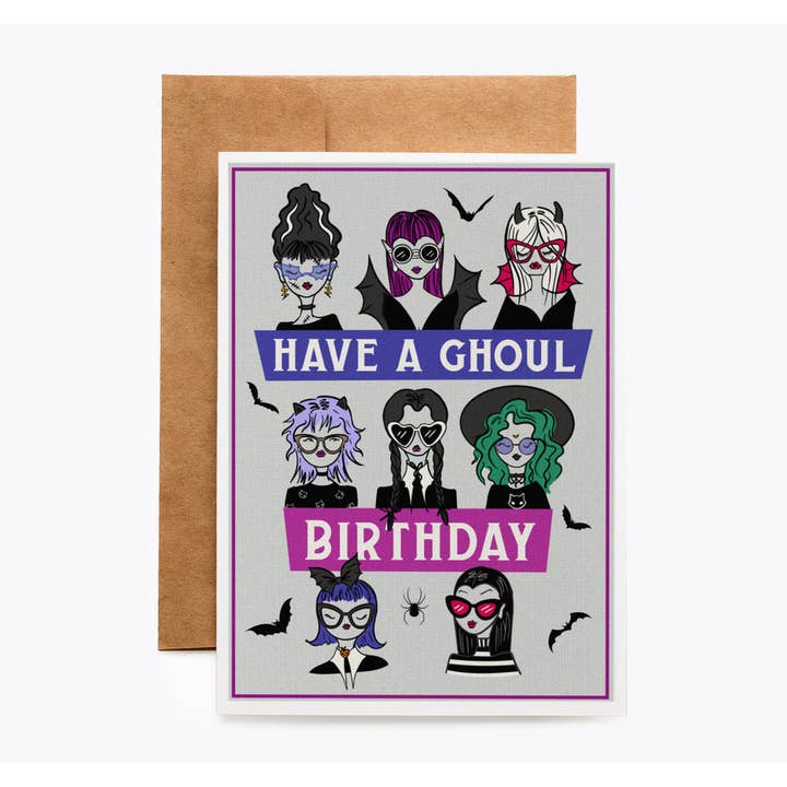 Spooky Cat Press - Vente Cartes d'anniversaire - Carte d'anniversaire gothique de Ghoulfriend