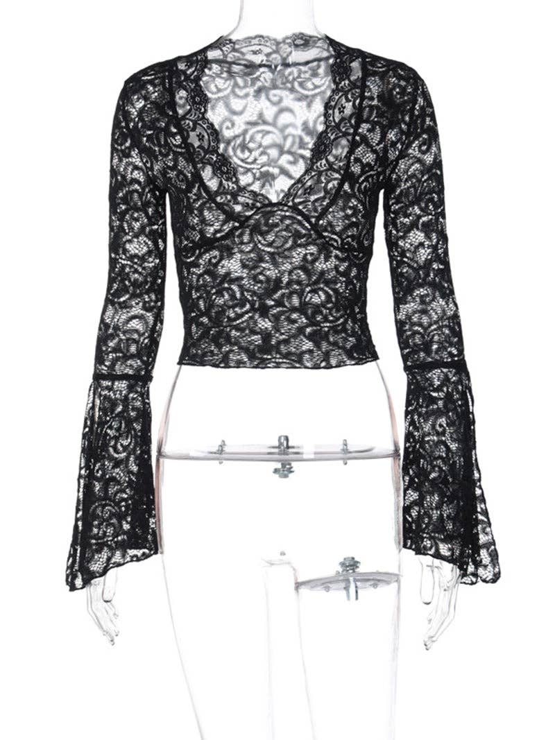 safistyle – wholesale Blus - Dam – Långärmad spetströja2