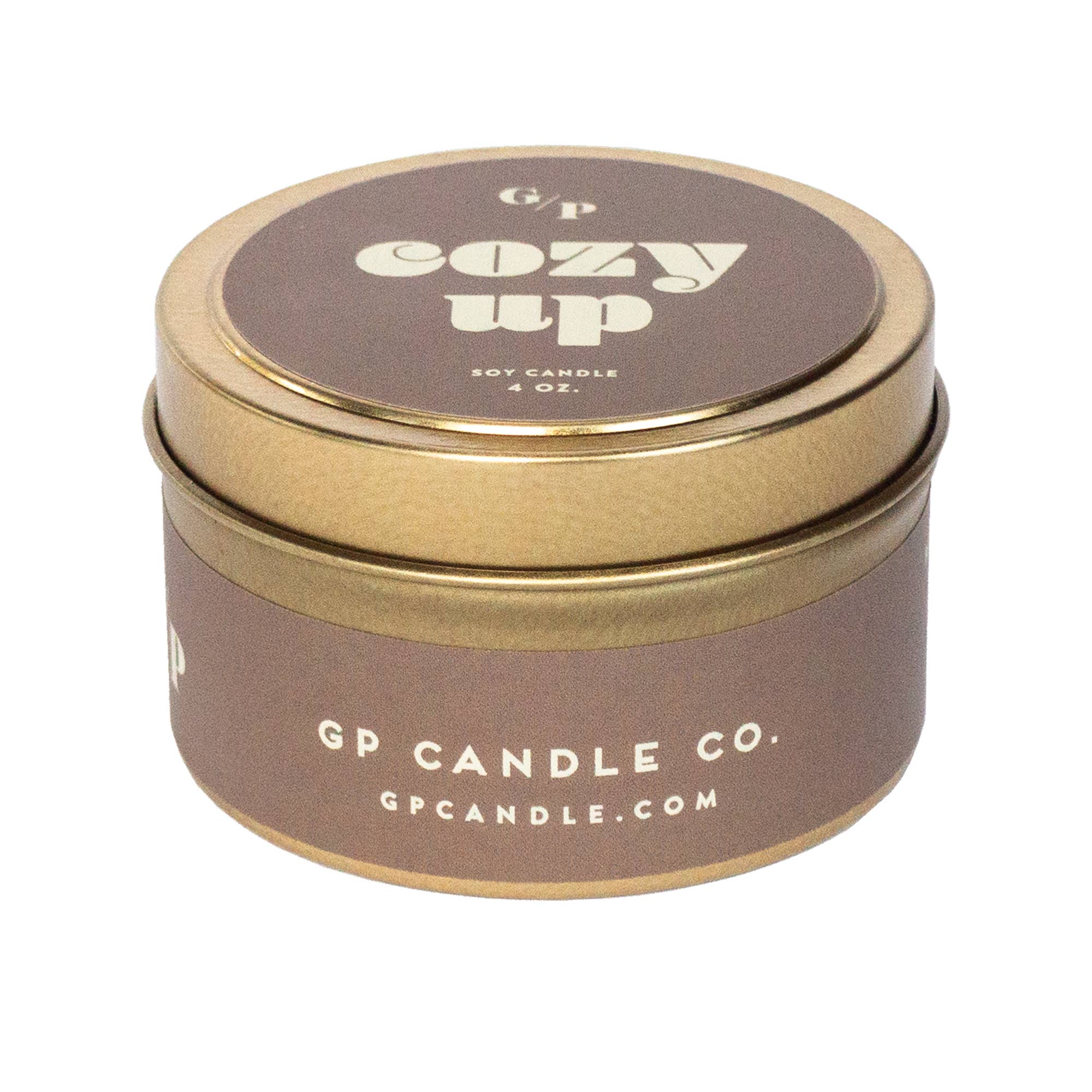 GP Candle Co. - Wholesale Travel Candles - Cozy Up Just Because 4 oz. Candle Tin1