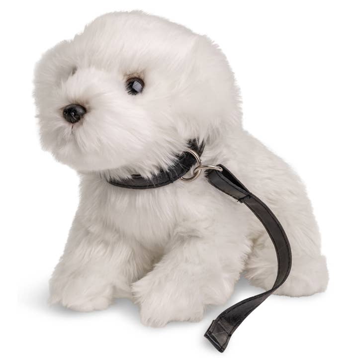 Uni Toys - Wholesale Stuffed/Plush Toy - Kids & Baby - Maltese dog (with leash) - cuddly/plush toy1