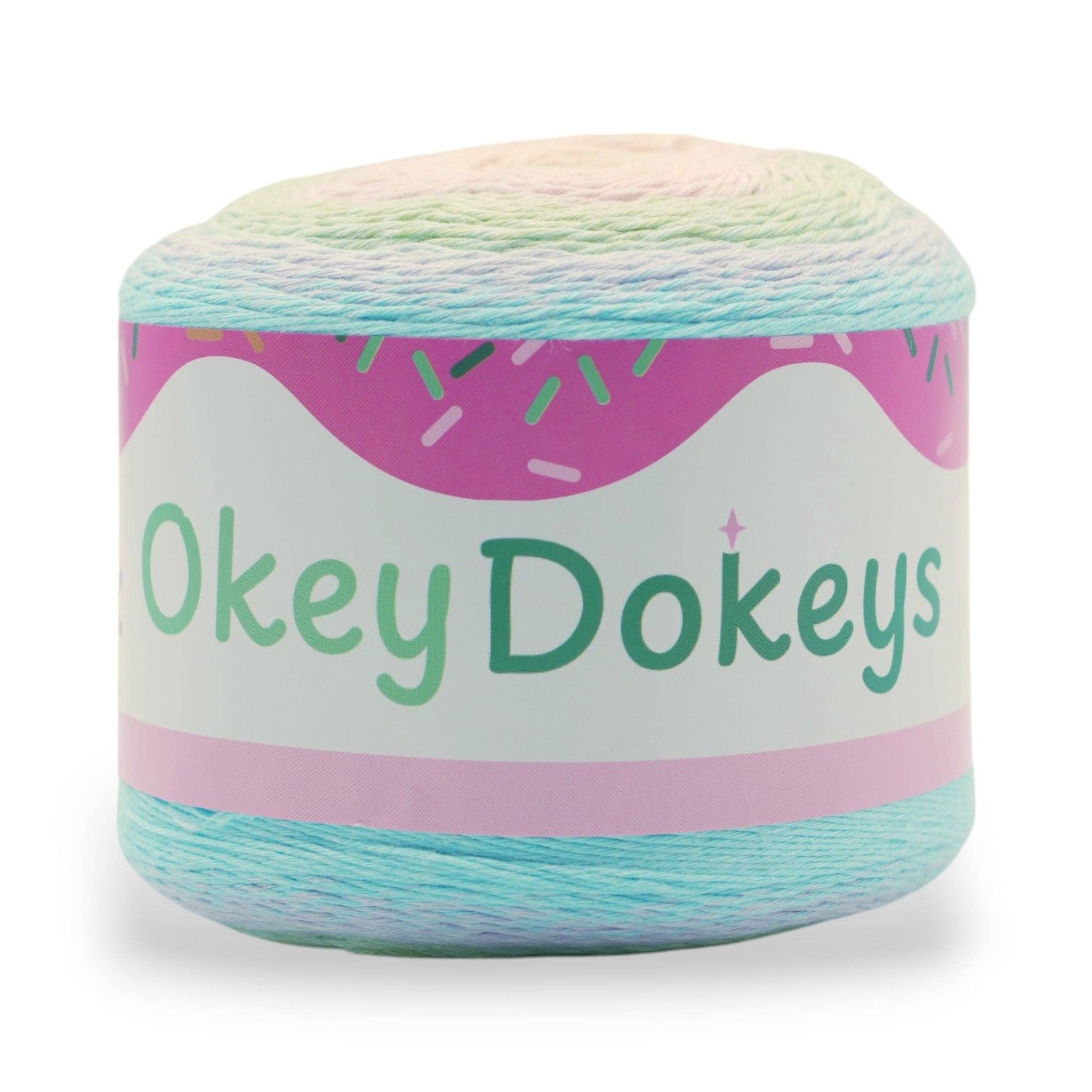 Okey Dokeys - Wholesale Yarn - 1060 Yards Gradient Cake Yarn - #1 Super Fine Cotton Acrylic Yarn1