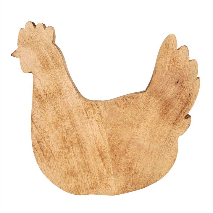 Young's - Wholesale Decorative Tabletop Object - Mango Wood Rooster Board (SKU#: 13290)
