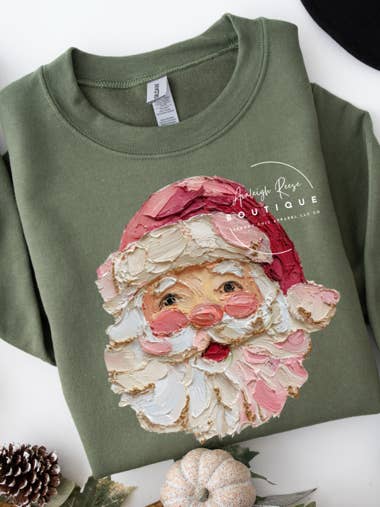 Trendy Chic Apparel LLC - Wholesale Graphic Sweatshirt - Women's - Faux Paint Santa Sweatshirts & T-Shirts 2
