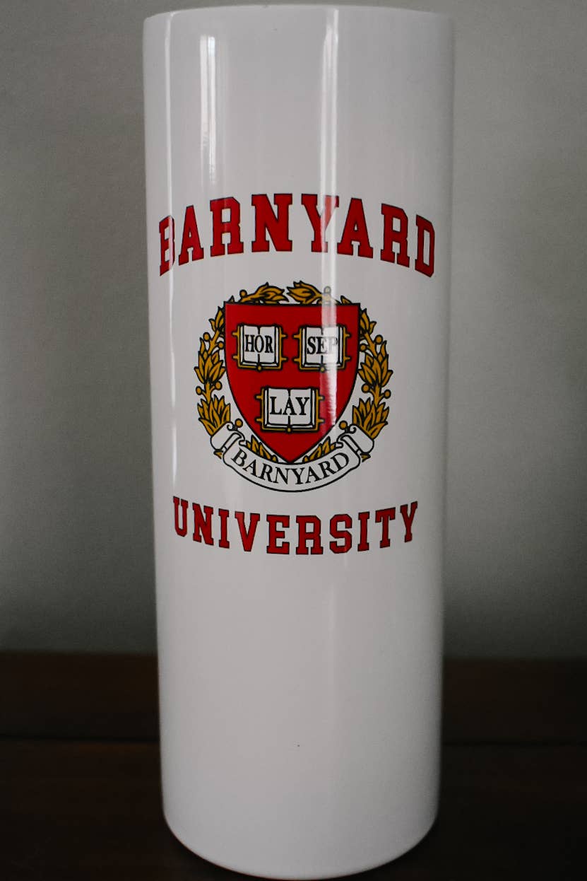 Horseplay Apparel - Wholesale Insulated Mug/Tumbler - Barnyard University Tumbler2