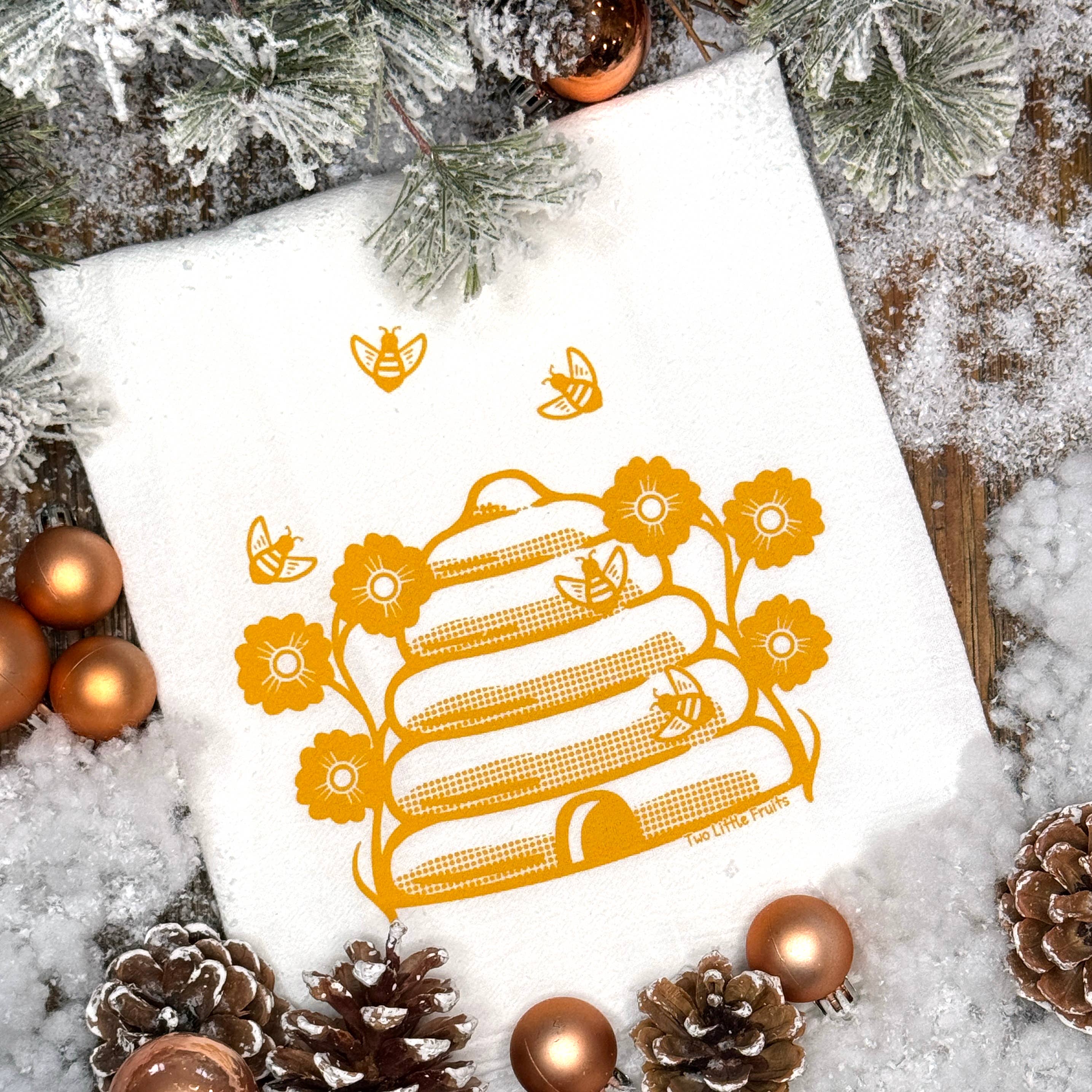 Two Little Fruits – Großhandel Geschirrtücher – Geschirrtücher | Honigbienen-Design | 71x74 cm5