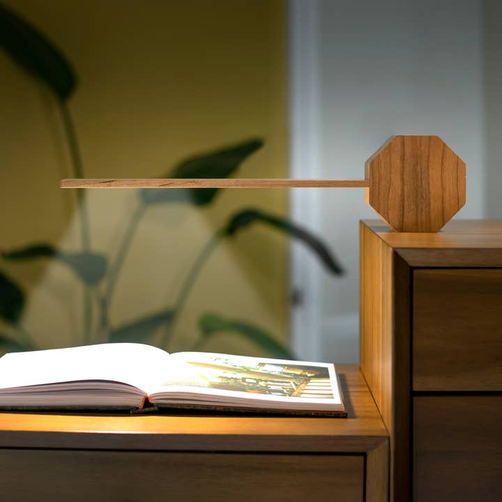 Gingko Design – wholesale Accent/desk lamp – Octagon One Plus Portable Alarm Clock Desk Light