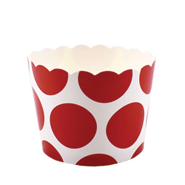 Small Disposable Baking & Snack Cups - Red - 550 Pcs Bulk for wholesale by Sweet Divide