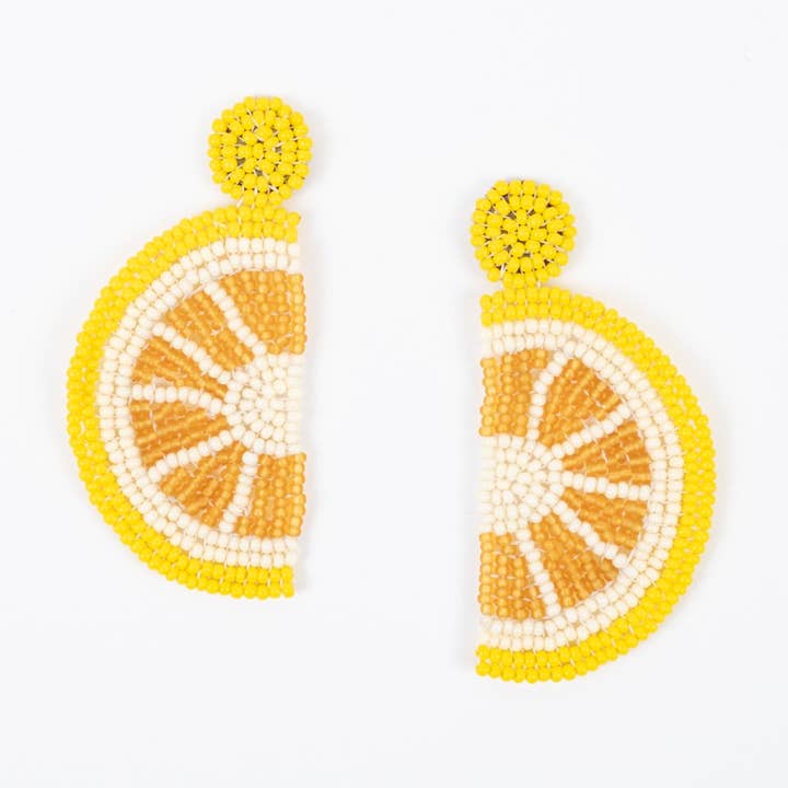 Boucles d'oreilles tranche de citron pour la vente par Altiplano