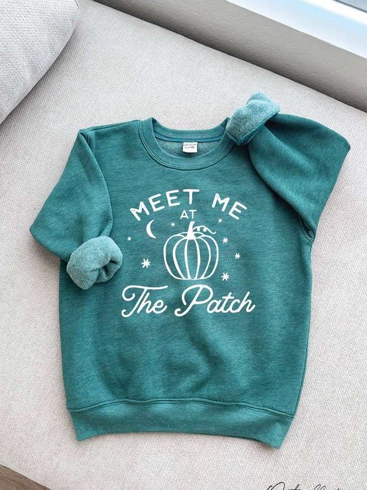 MØD MIG PÅ PATCH YOUTH Graphic Sweatshirt for engroshandel hos OAT COLLECTIVE