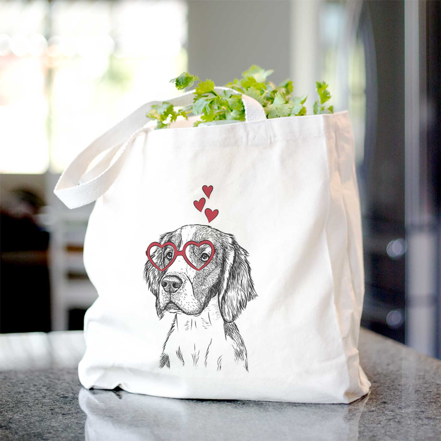 Beige Roxy the Welsh Springer Spaniel - Tote Bag for wholesale on Faire1