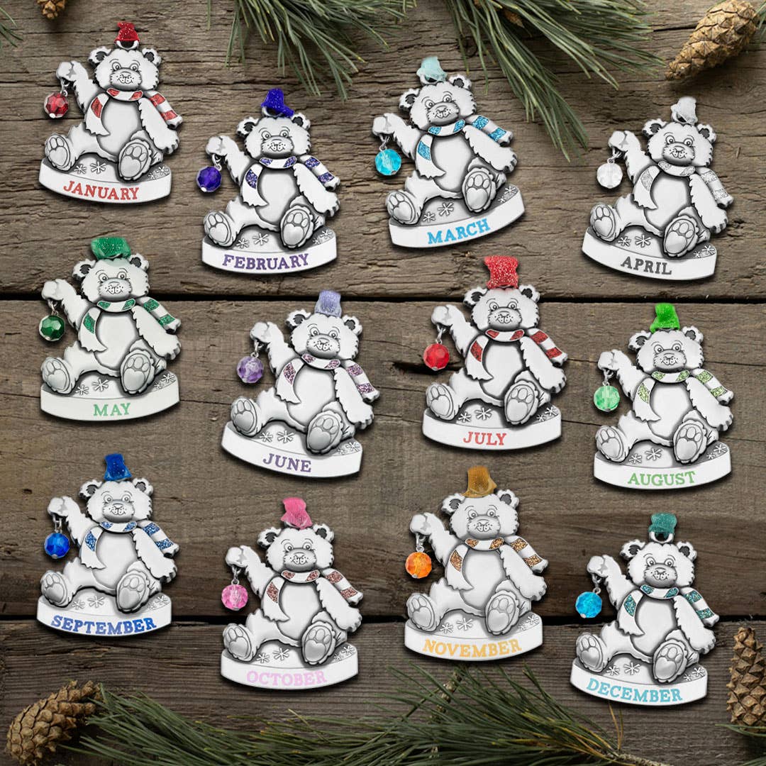 Gloria Duchin - Wholesale Ornament - Birthstone Bear Ornament20