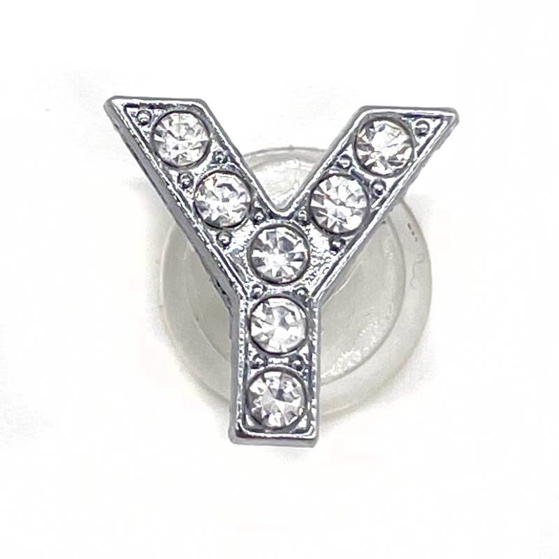 SugarQuoteMeNot LLC - Vente Accessoire pour chaussures - Charms Crocs Lettres Alphabet en Strass Argentés - Lot de 223