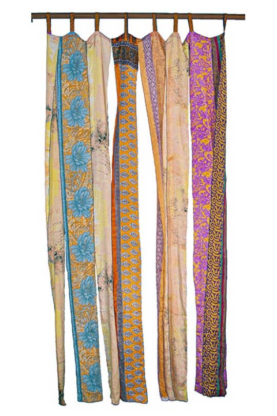 Sunshine Joy - Wholesale Curtain - Split Sari Single Panel Door Curtain 1